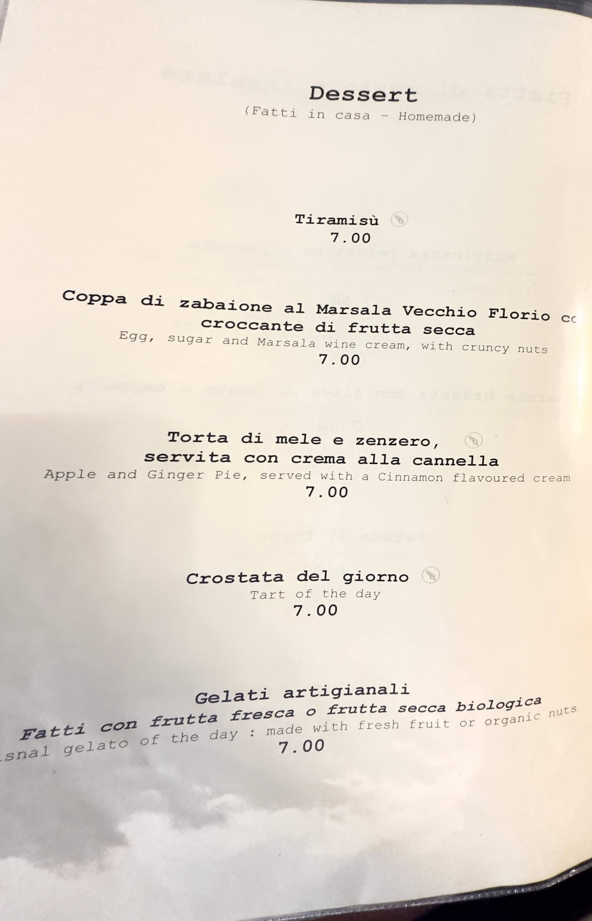 Hosteria Grappolo D'Oro - menu photos - 5 Hosteria Grappolo D'Oro - menu photos - 5