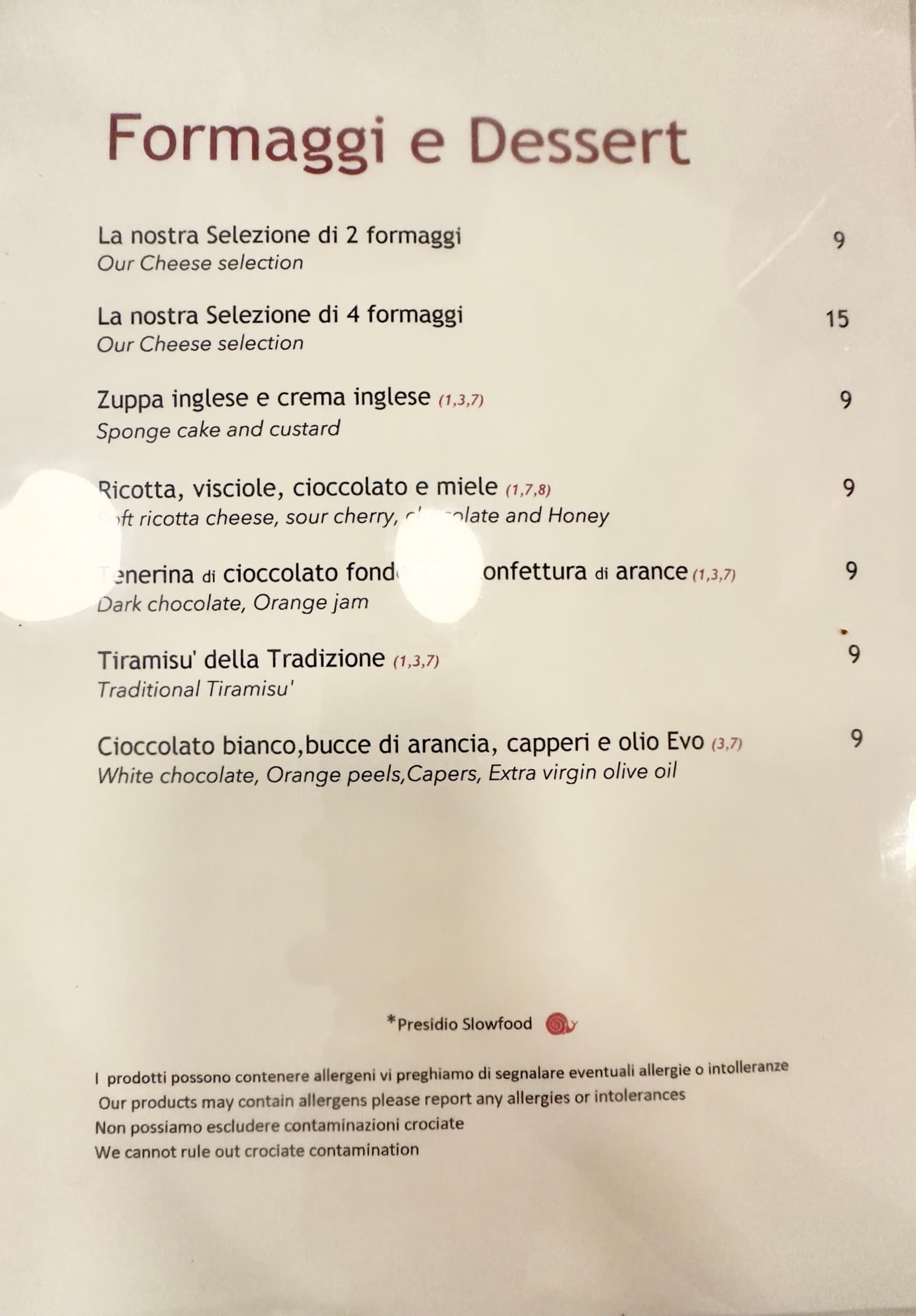 L'Arcangelo - menu photos - 5 L'Arcangelo - menu photos - 5