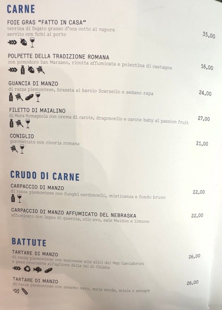 Roscioli Salumeria con Cucina - menu photos - 2 Roscioli Salumeria con Cucina - menu photos - 2