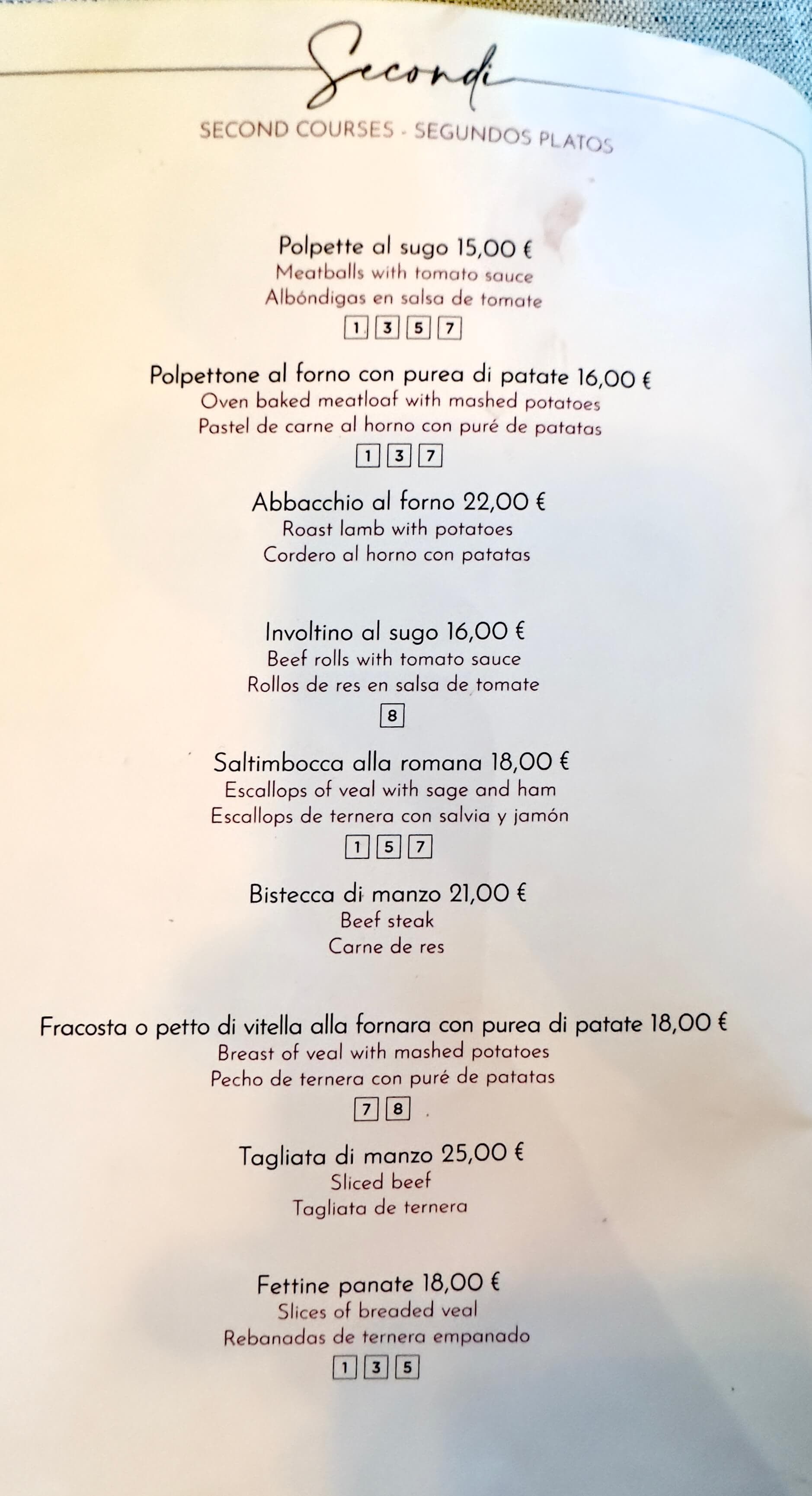 Felice a Testaccio - menu photos - 3 Felice a Testaccio - menu photos - 3