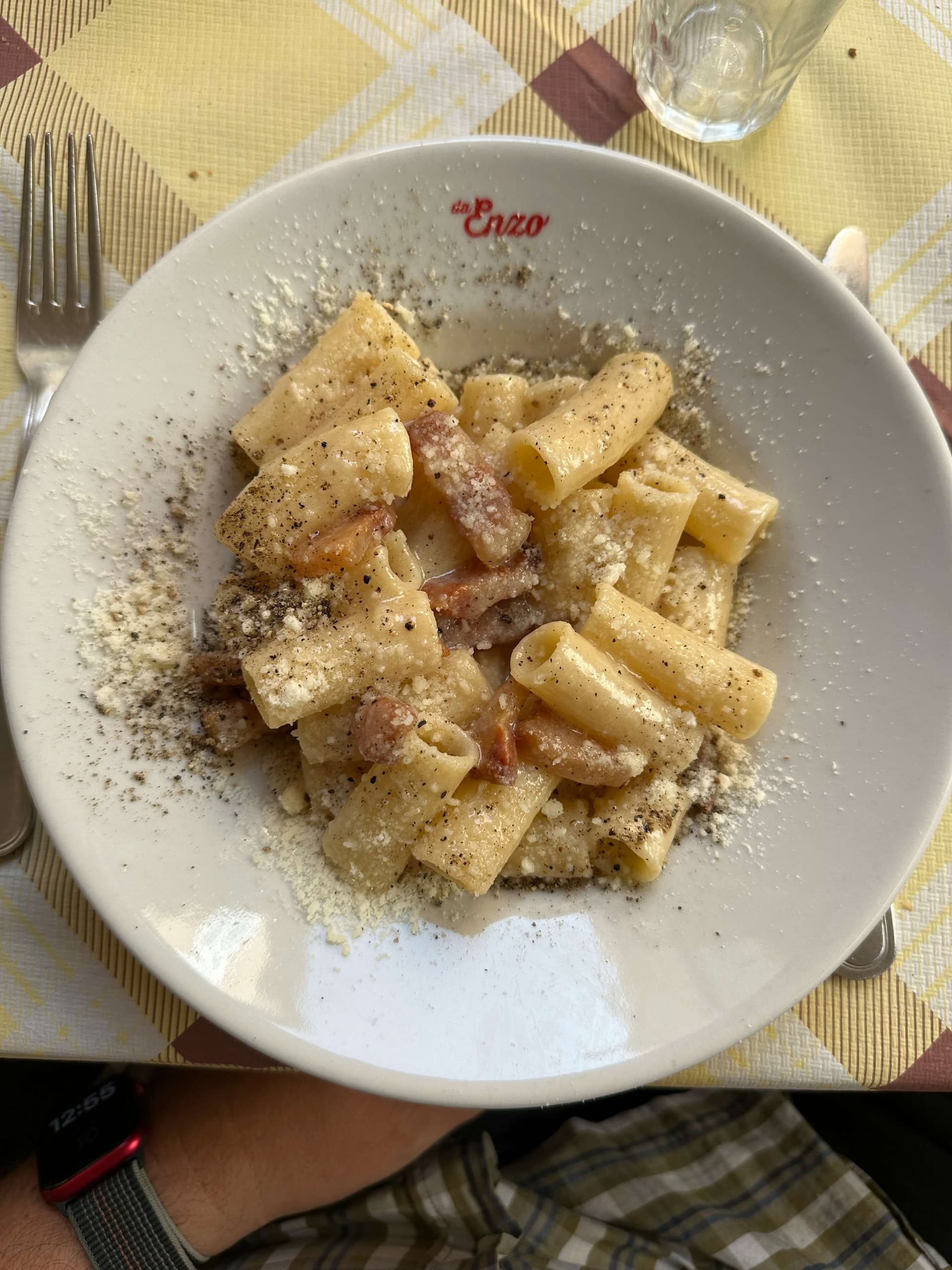 Gricia pasta - Trattoria Da Enzo al 29 Gricia pasta - Trattoria Da Enzo al 29