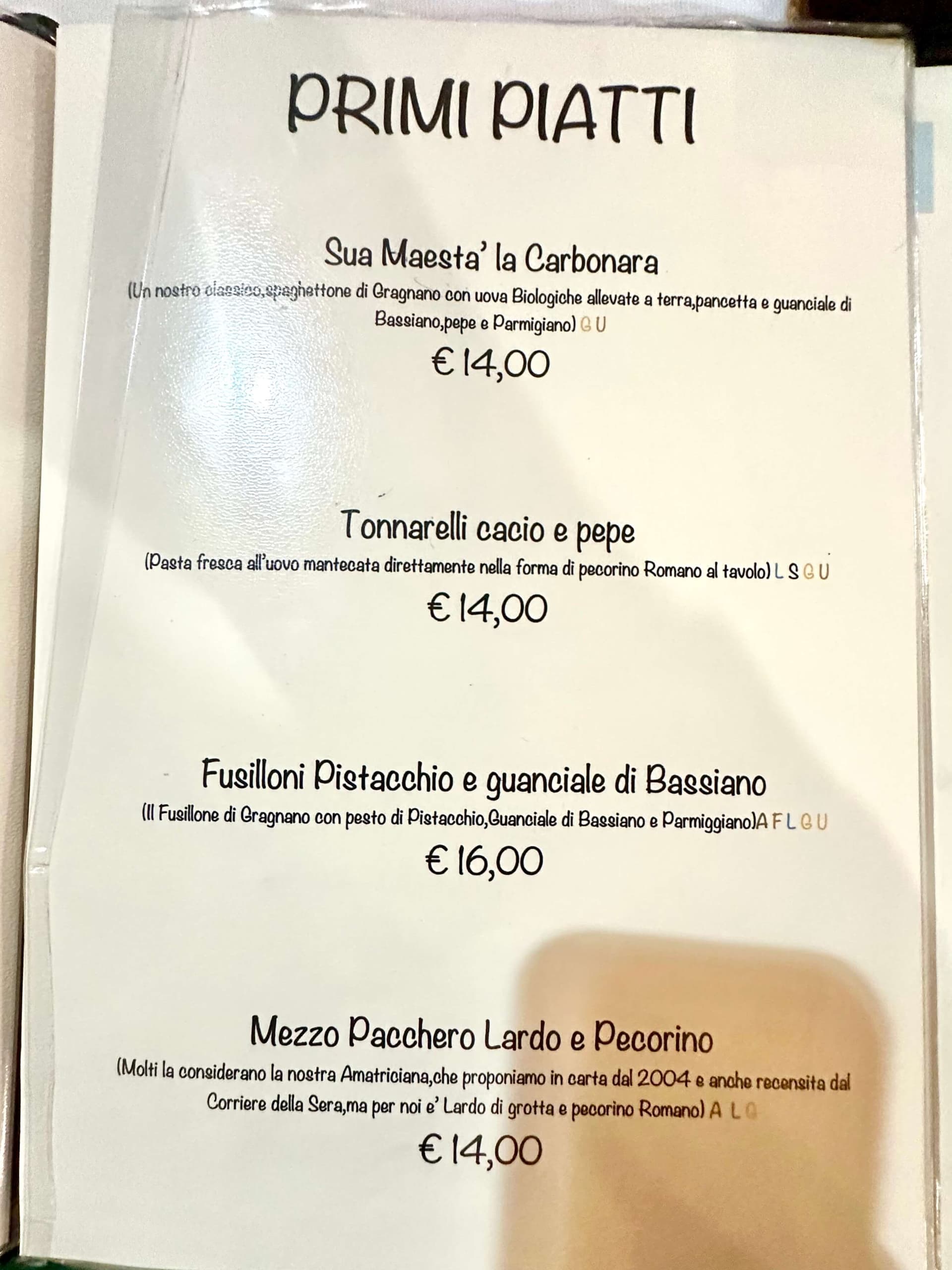 Trattoria Da Danilo - menu photos - 1 Trattoria Da Danilo - menu photos - 1