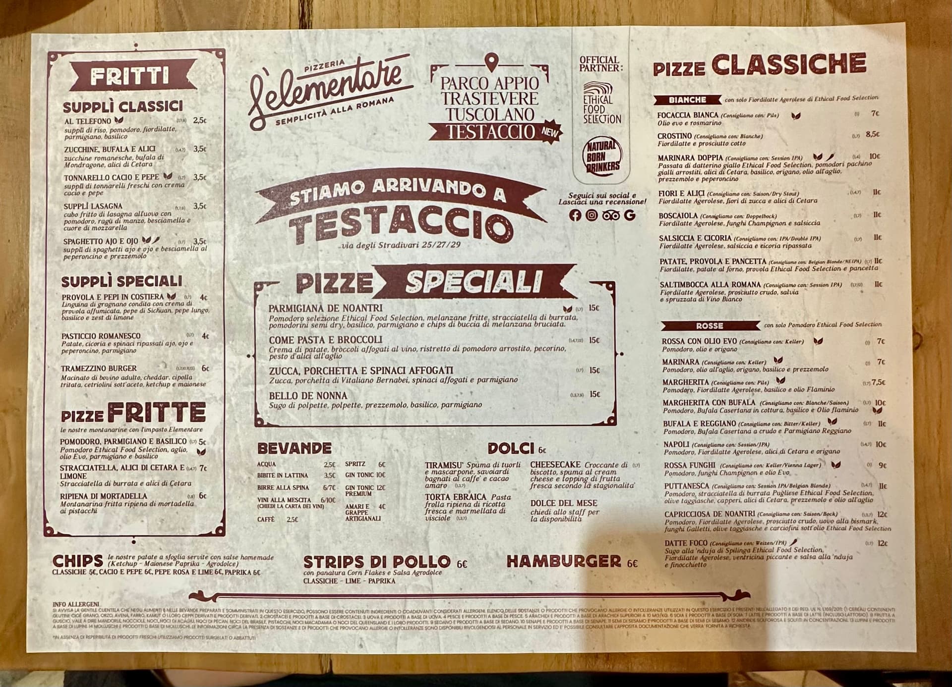 L'elementare - Tuscolana - fotos del menú - 1 L'elementare - Tuscolana - fotos del menú - 1