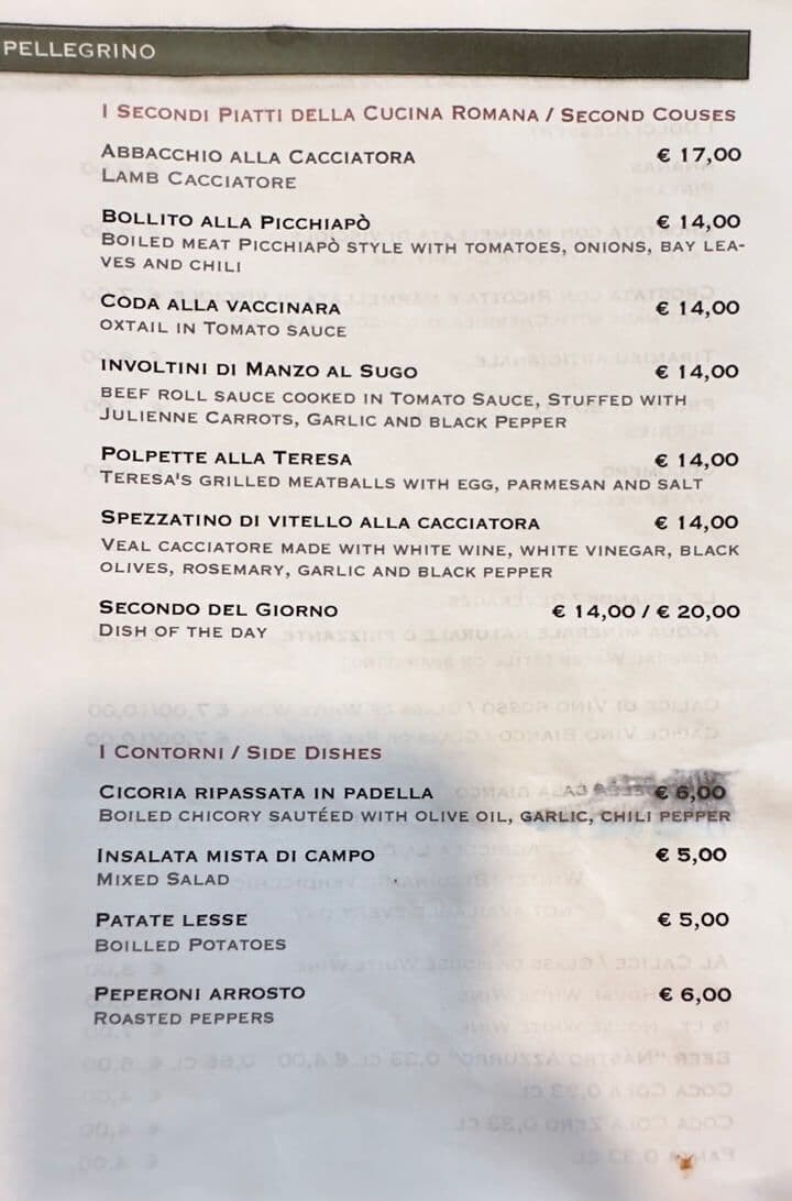 Cesare al Pellegrino - menu photos - 3 Cesare al Pellegrino - menu photos - 3