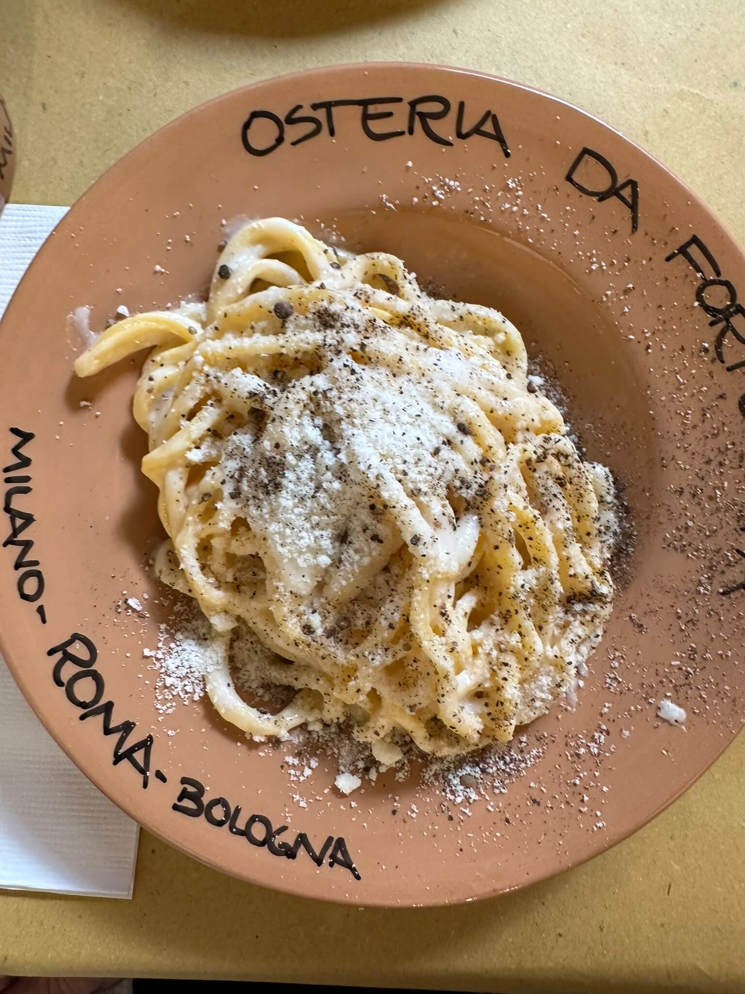 Pasta Cacio e Pepe - Osteria da Fortunata Pasta Cacio e Pepe - Osteria da Fortunata