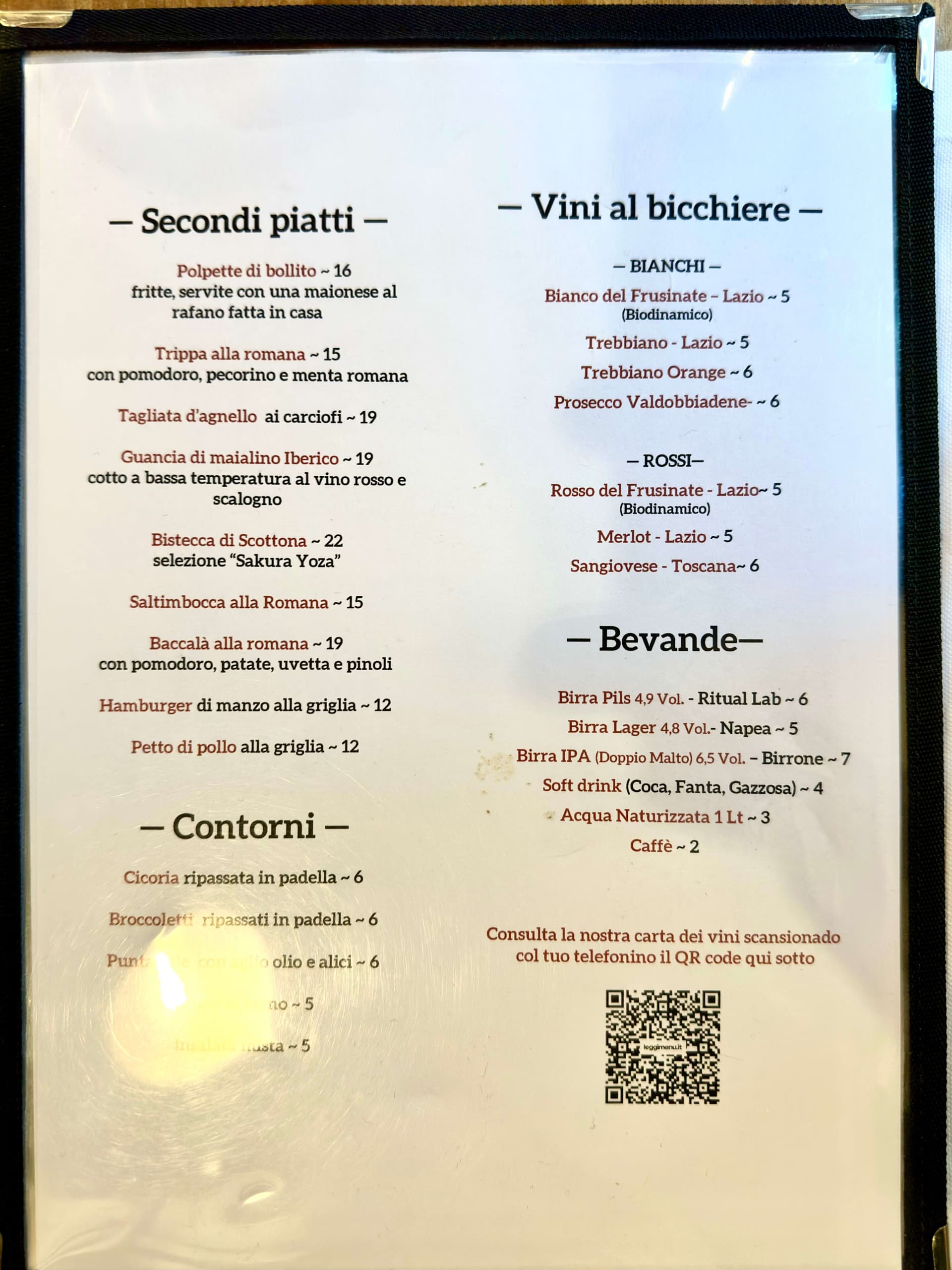 Osteria Fratelli Mori - menu photos - 2 Osteria Fratelli Mori - menu photos - 2